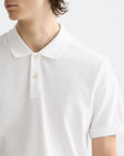 Scotch & Soda Pique Polo Shirt | White