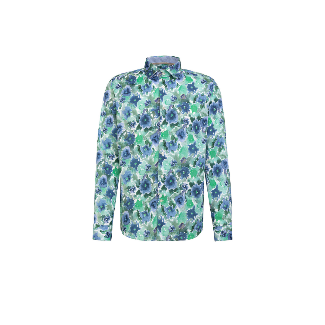 Fil Noir Abstract Watercolour Shirt | Green