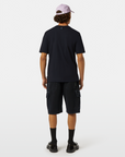 Scotch & Soda 3 Crosses Cotton Linen T-Shirt | Washed Black