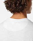 Scotch & Soda 3 Crosses Cotton Linen T-Shirt | White
