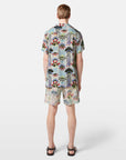 Scotch & Soda Luna Sun Print Short Sleeve Shirt | Multi