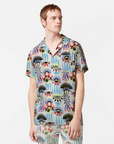 Scotch & Soda Luna Sun Print Short Sleeve Shirt | Multi