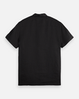 Scotch & Soda Short Sleeve Linen Shirt | Black