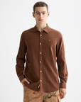 Scotch & Soda Fine Corduroy Shirt | Cinnamon