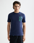 Scotch & Soda Chest Artwork T-Shirt | Peacoat