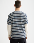 Scotch & Soda Yarn Dye Stripe T-Shirt | Blues