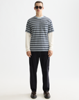 Scotch & Soda Yarn Dye Stripe T-Shirt | Blues