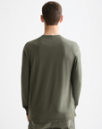Scotch & Soda Henley Long Sleeve T-Shirt | Slub Thyme