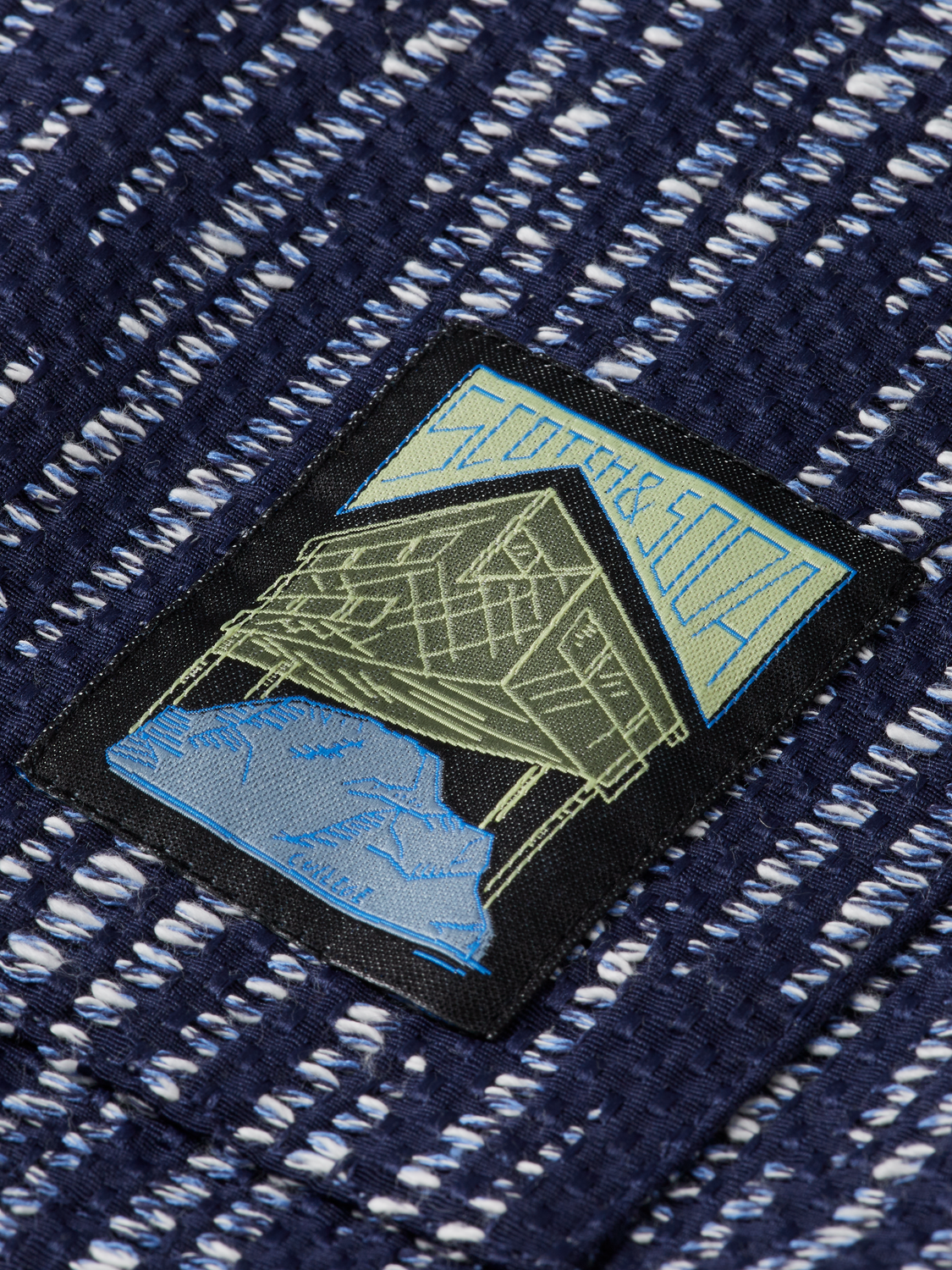 Scotch &amp; Soda Jacquard Overshirt | Sky Captain