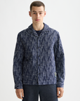 Scotch & Soda Jacquard Overshirt | Sky Captain