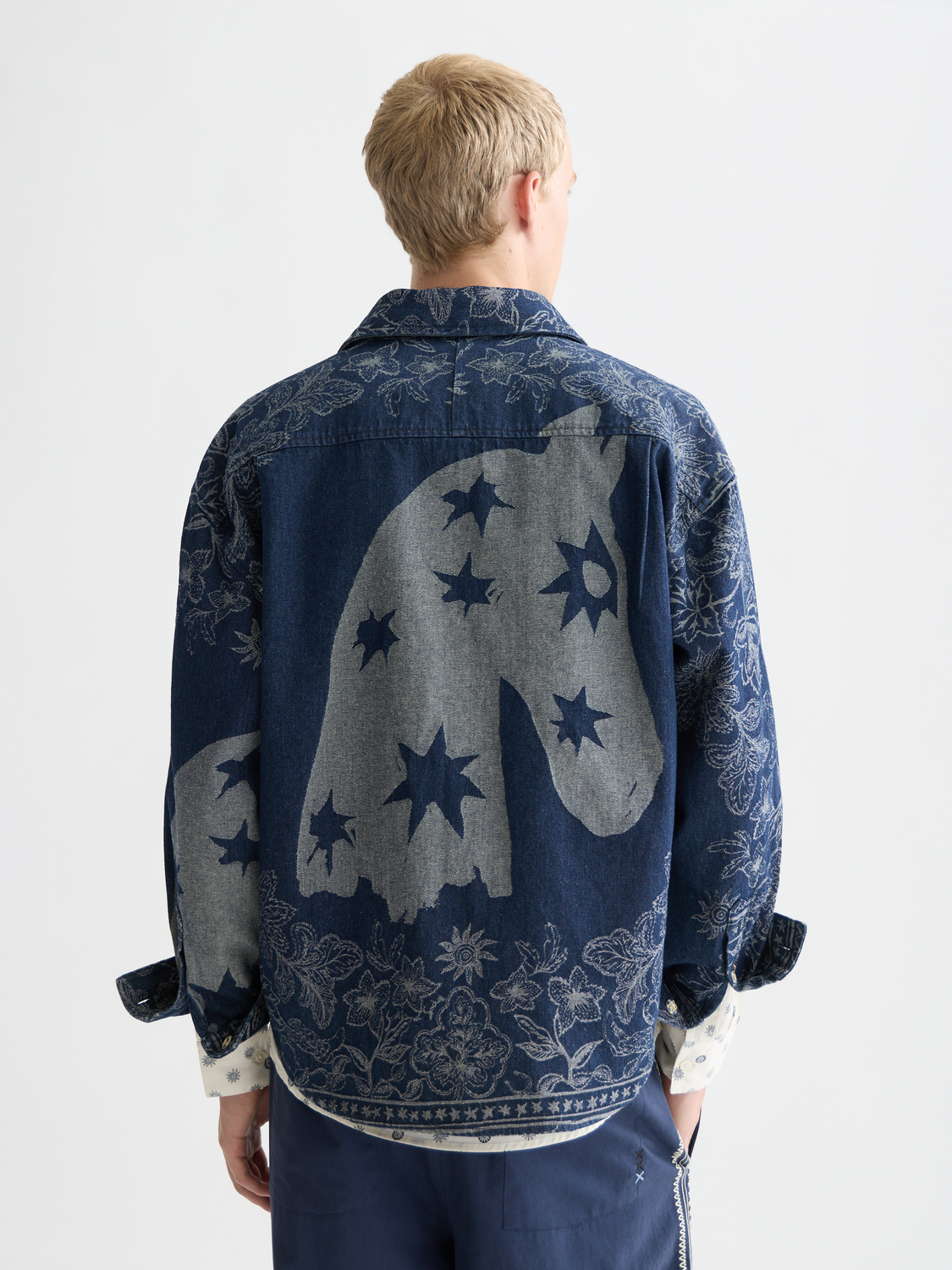 Scotch &amp; Soda Denim Bandana Overshirt | Dress Blues