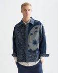 Scotch & Soda Denim Bandana Overshirt | Dress Blues