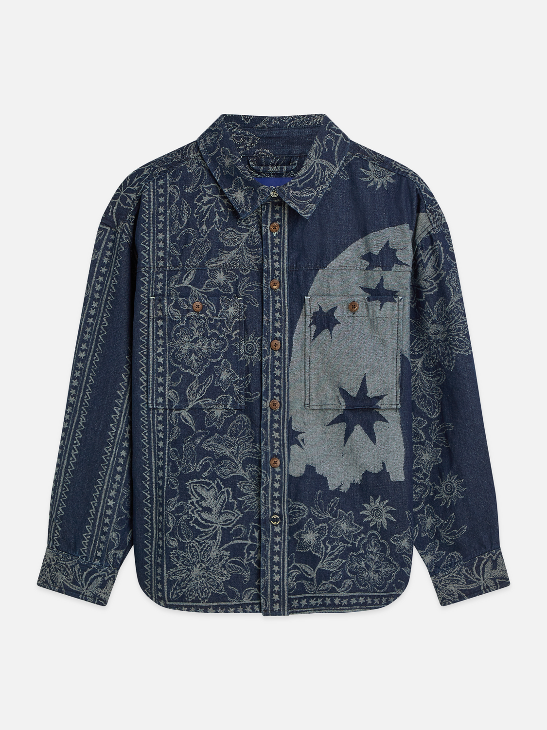 Scotch &amp; Soda Denim Bandana Overshirt | Dress Blues