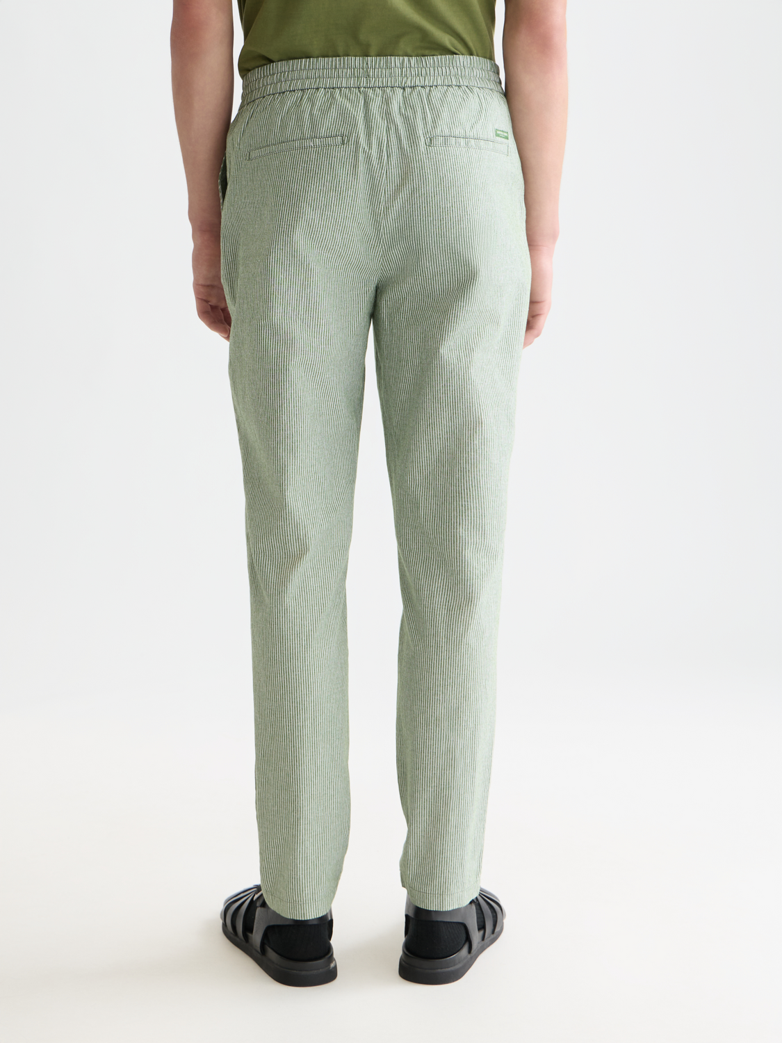 Scotch &amp; Soda Warren Cotton/Linen Pant | Garden Green Stripe