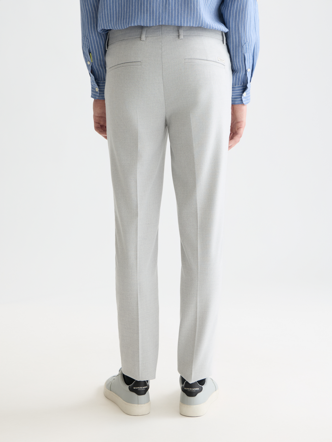 Scotch &amp; Soda Mott Weave Chino | Grey Melange