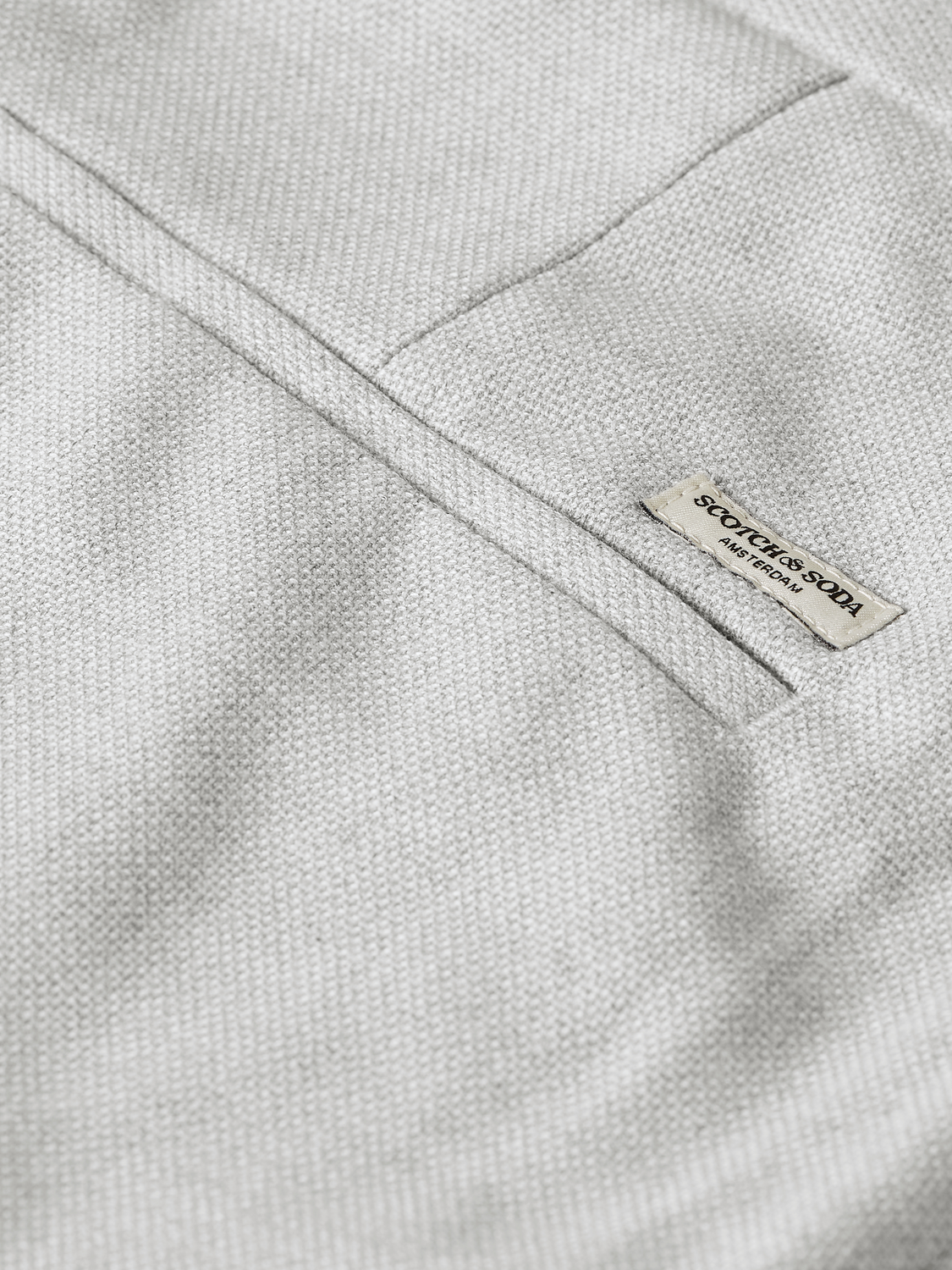 Scotch &amp; Soda Mott Weave Chino | Grey Melange