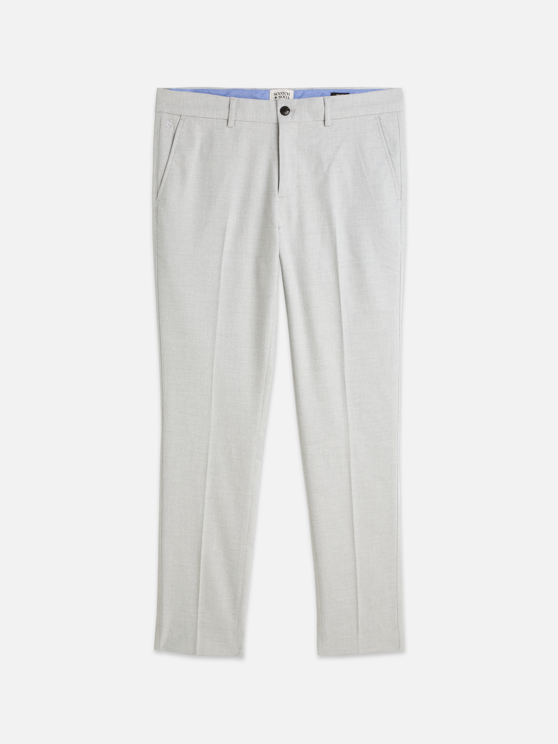 Scotch &amp; Soda Mott Weave Chino | Grey Melange