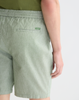 Scotch & Soda Cotton Linen Short | Garden Green Stripe