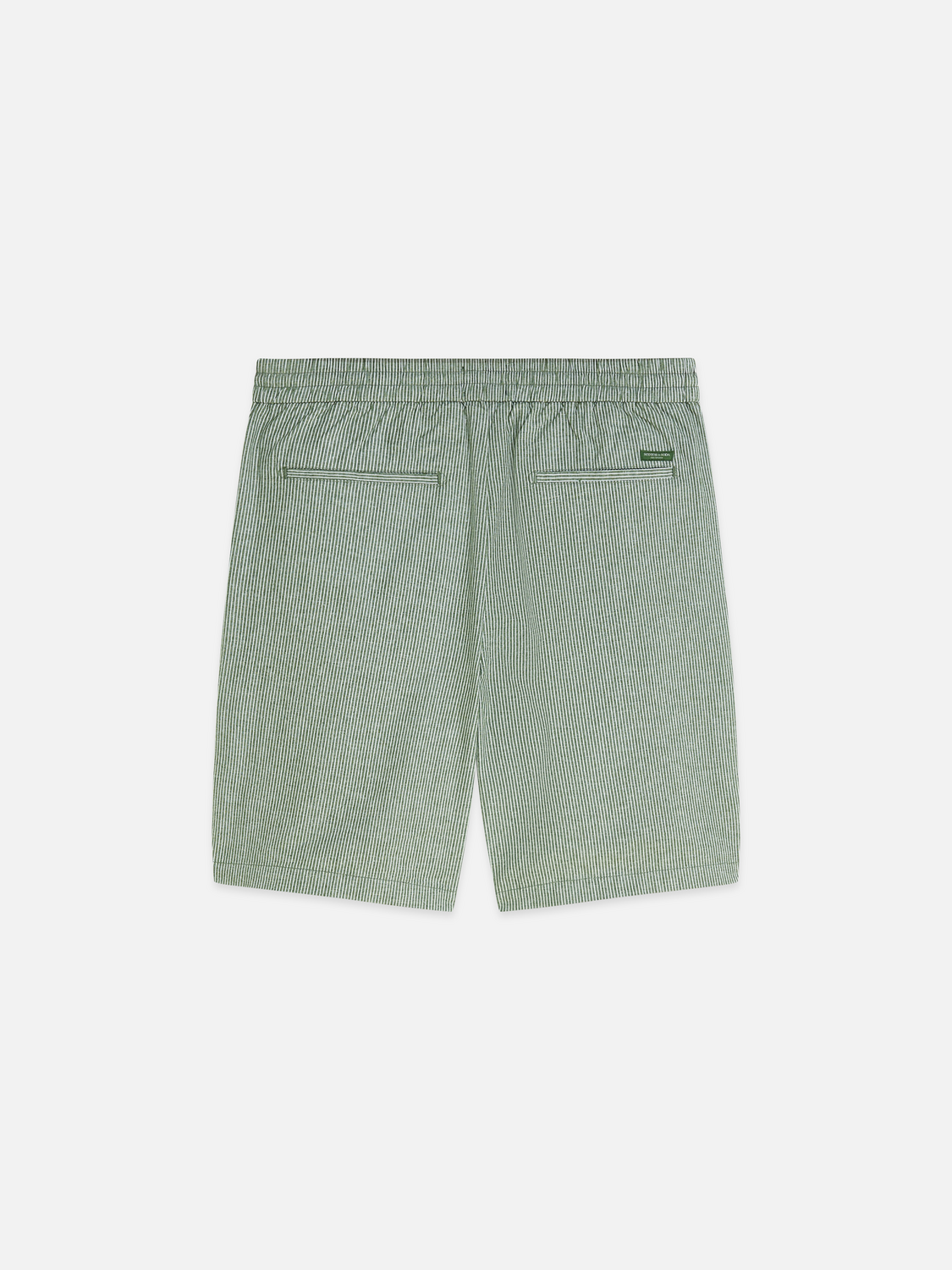 Scotch &amp; Soda Cotton Linen Short | Garden Green Stripe