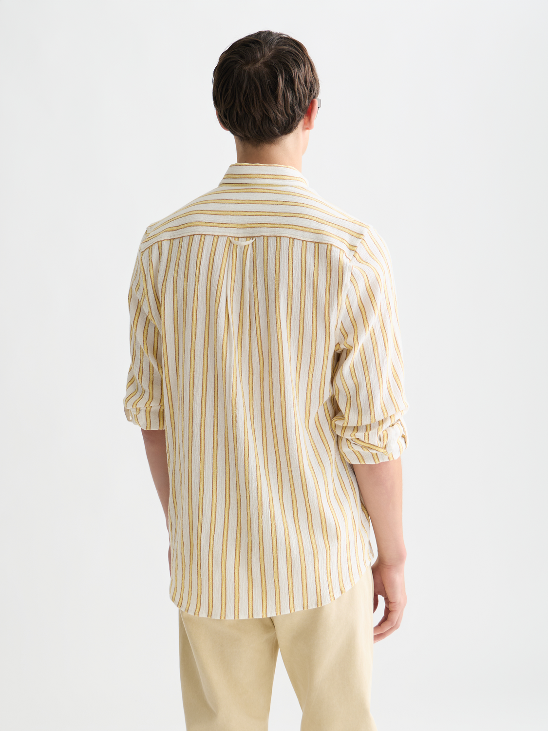 Scotch &amp; Soda Crinkle Stripe Shirt | Raffia