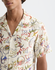 Scotch & Soda Cosmic Sky Short Sleeve Shirt | Eggnog