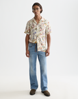 Scotch & Soda Cosmic Sky Short Sleeve Shirt | Eggnog