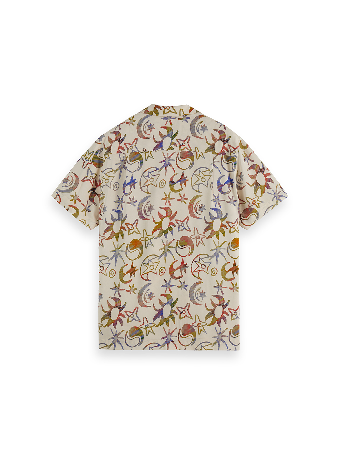 Scotch &amp; Soda Cosmic Sky Short Sleeve Shirt | Eggnog