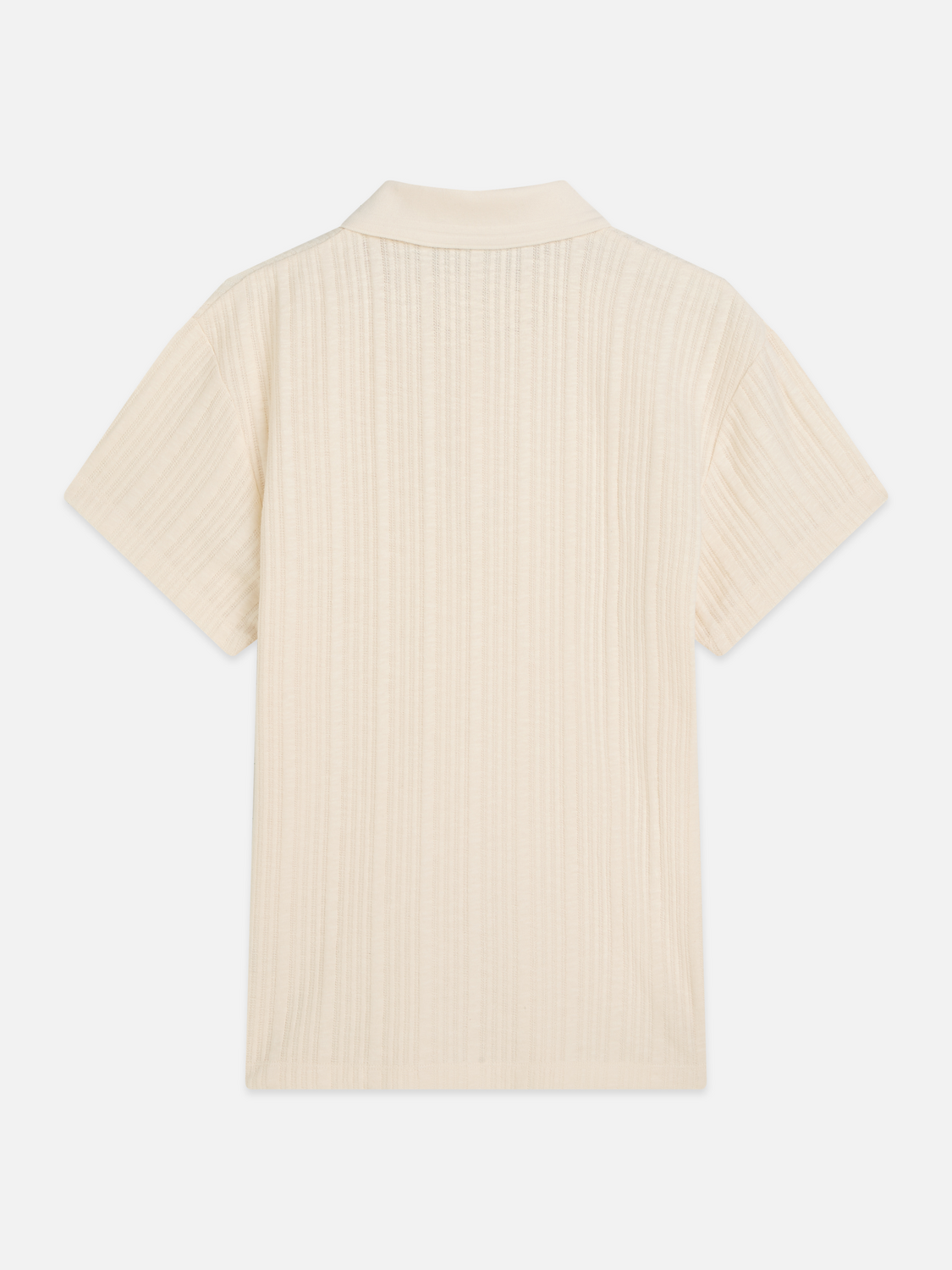 Scotch &amp; Soda Knit Ribbed Polo Shirt | Eggnog