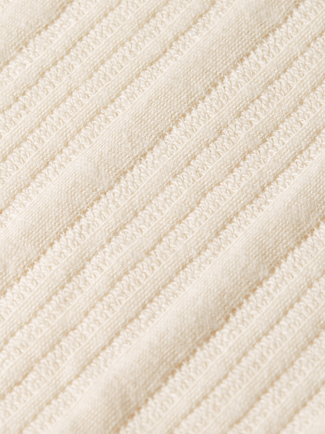 Scotch &amp; Soda Knit Ribbed Polo Shirt | Eggnog