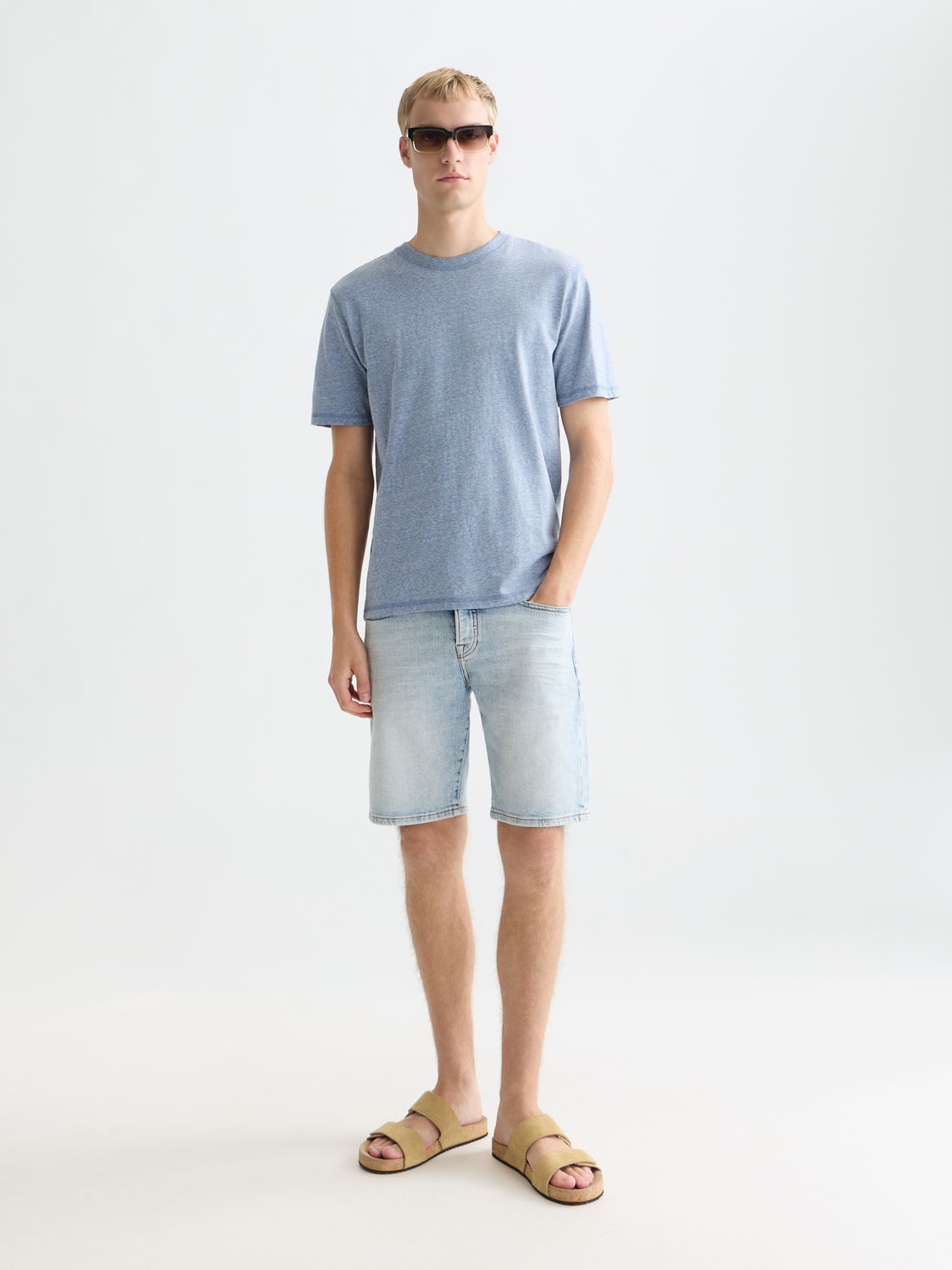 Scotch &amp; Soda Melange T-Shirt | Infinity Blue