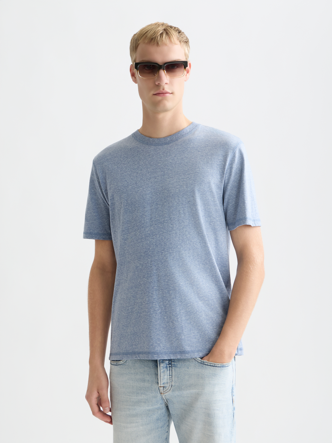Scotch &amp; Soda Melange T-Shirt | Infinity Blue
