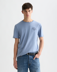 Scotch & Soda Logo Print T-Shirt | Infinity Blue