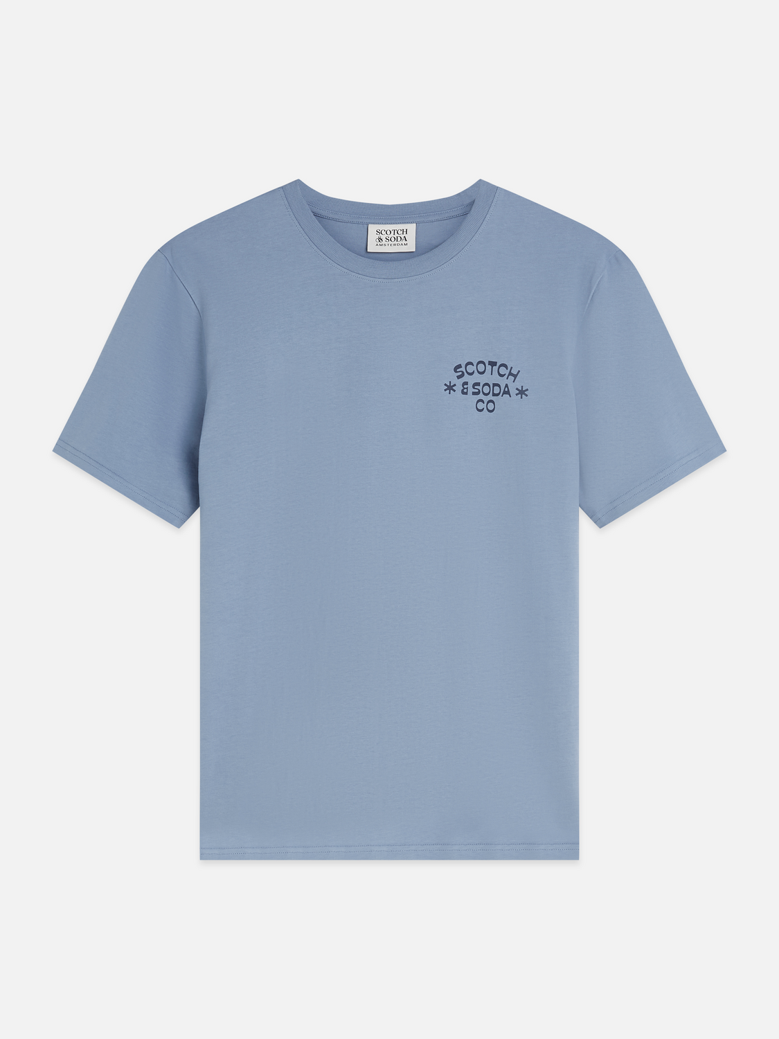 Scotch &amp; Soda Logo Print T-Shirt | Infinity Blue