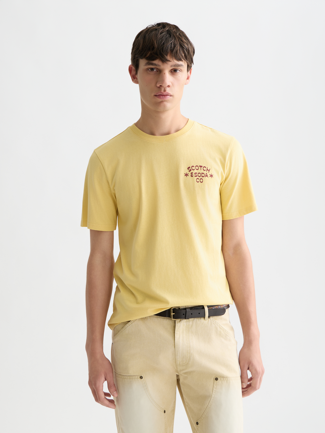 Scotch &amp; Soda Logo Print T-Shirt | Raffia