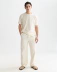 Scotch & Soda Jacquard Relaxed T-Shirt | Eggnog