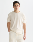 Scotch & Soda Jacquard Relaxed T-Shirt | Eggnog