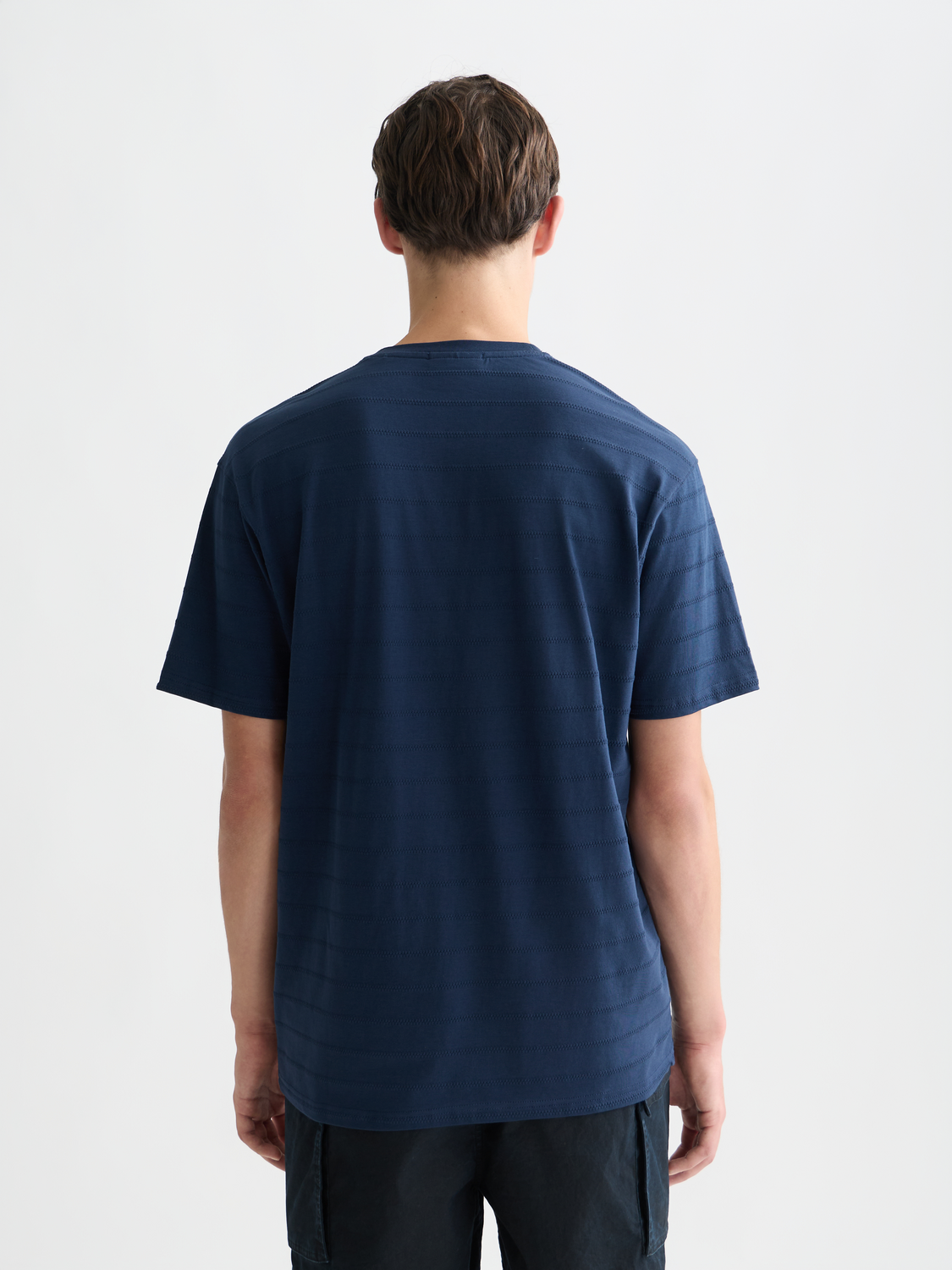 Scotch &amp; Soda Jacquard Relaxed T-Shirt | Pageant Blue