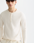 Scotch & Soda Slub Yarn Henley | Eggnog