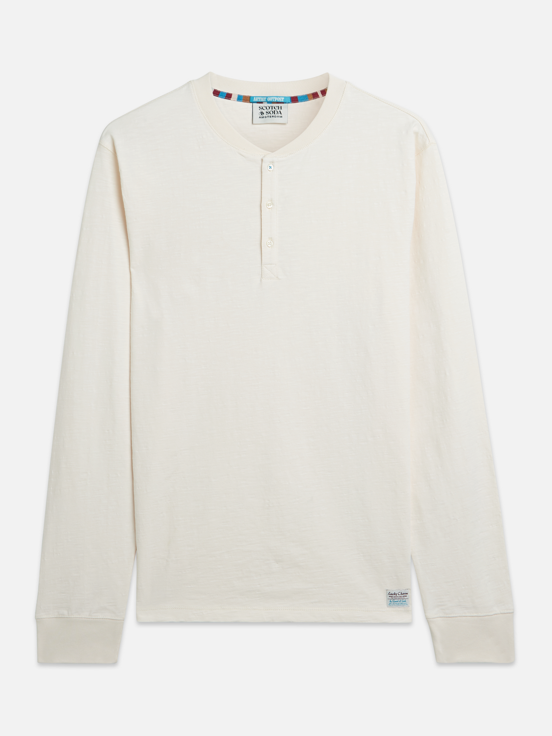 Scotch &amp; Soda Slub Yarn Henley | Eggnog