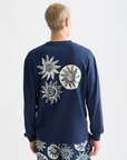 Scotch & Soda Cosmic Sun Long Sleeve T-Shirt | Pageant Blue