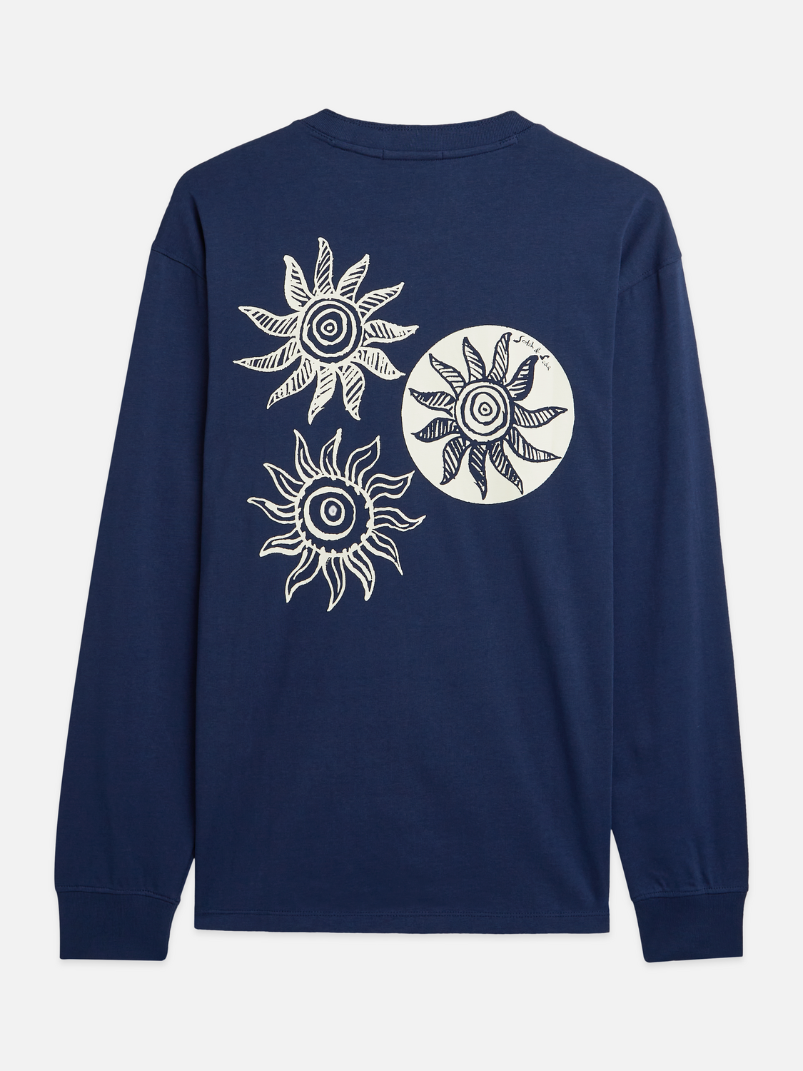 Scotch &amp; Soda Cosmic Sun Long Sleeve T-Shirt | Pageant Blue