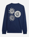 Scotch & Soda Cosmic Sun Long Sleeve T-Shirt | Pageant Blue