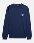 Scotch & Soda Cosmic Sun Long Sleeve T-Shirt | Pageant Blue