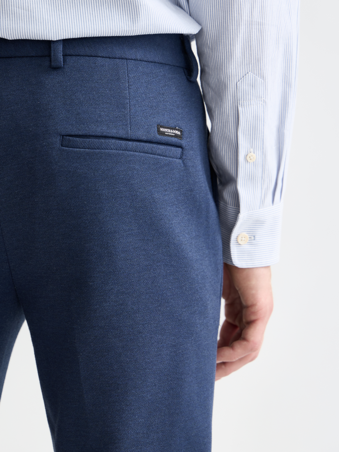 Scotch &amp; Soda Mott Yarn Dyed Knit Chino | Oceana Melange