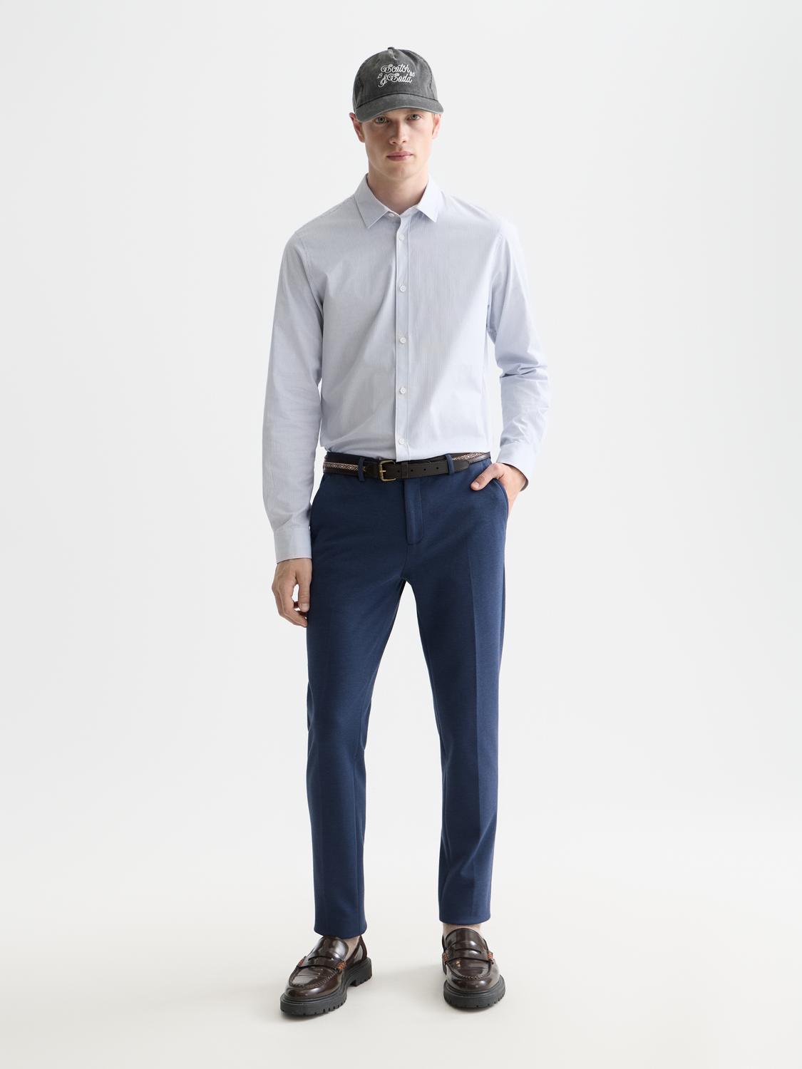 Scotch &amp; Soda Mott Yarn Dyed Knit Chino | Oceana Melange