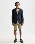 Scotch & Soda Fave Cotton Linen Short | Moss