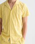 Scotch & Soda Terry Jacquard Short Sleeve Shirt | Raffia