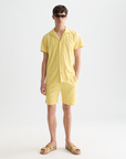 Scotch & Soda Terry Jacquard Short Sleeve Shirt | Raffia