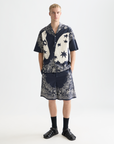 Scotch & Soda Bandana Short Sleeve Shirt | Dress Blue