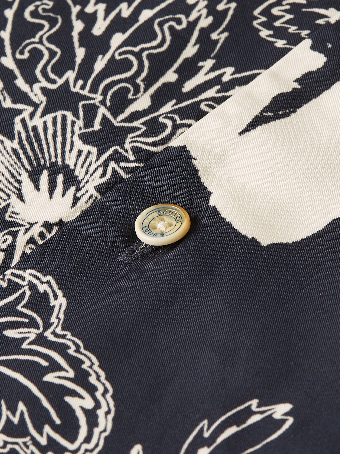 Scotch &amp; Soda Bandana Short Sleeve Shirt | Dress Blue